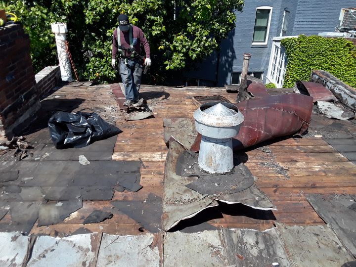 before flat roof replacement washington